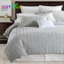 Faixa de cetim atacado consolador conjuntos de cama de luxo conjunto lençol de hotel capa de edredão branco